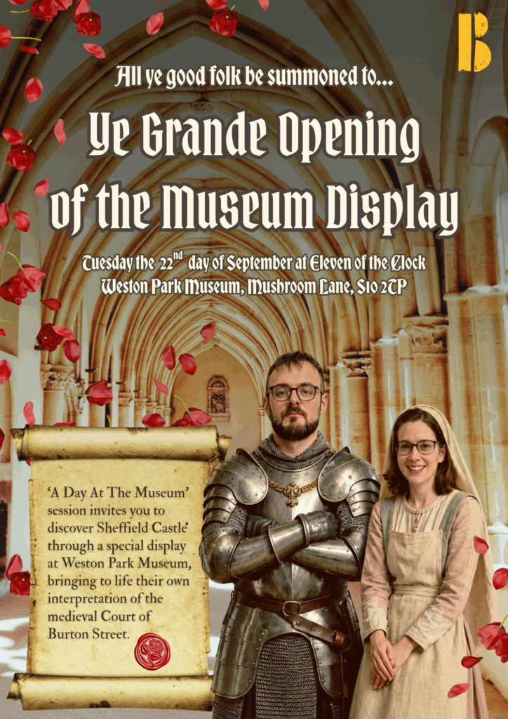 Poster for Burton Street Foundation's display at Weston Park Museum
