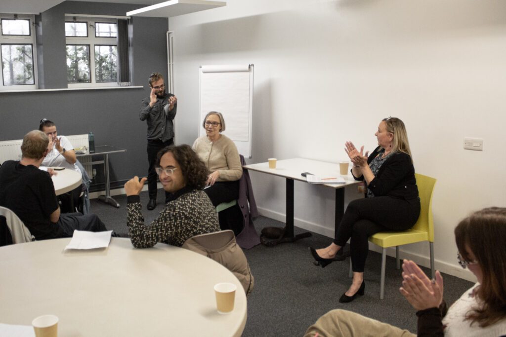 MP speaks to group of clients with learning disabilities in Sheffield