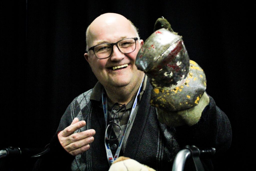 Man with learning disability enjoying a session at Burton Street Foundation in Sheffield