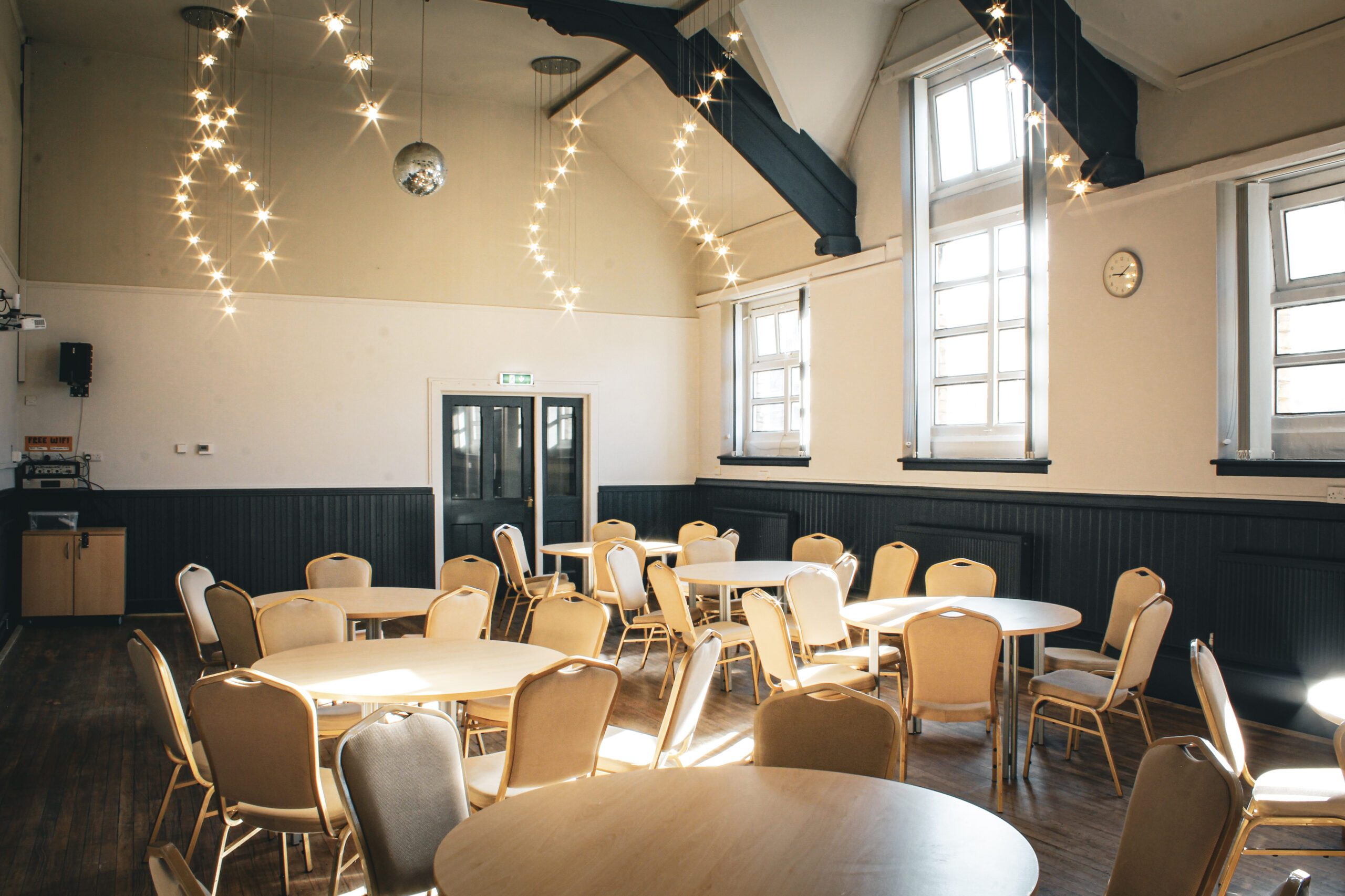 Burton Hall for venue hire for party or corporate event at Burton Street Foundation in Sheffield