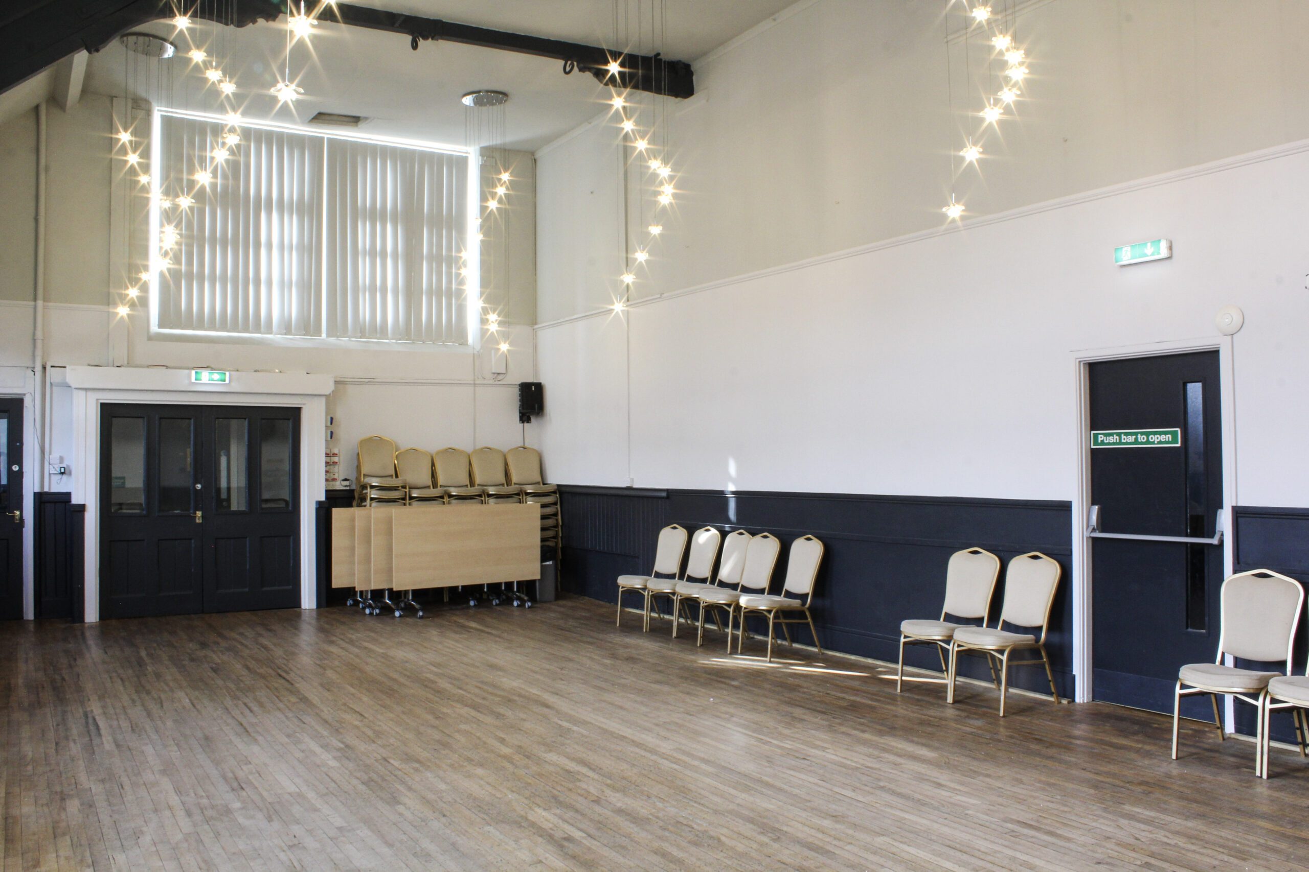 Burton Hall for venue hire for party or corporate event at Burton Street Foundation in Sheffield