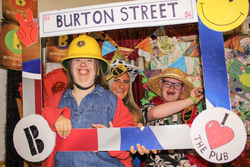 Photobooth shot of Burton Arms Pub Night event, a pub-style at Burton Street Foundation in Sheffield